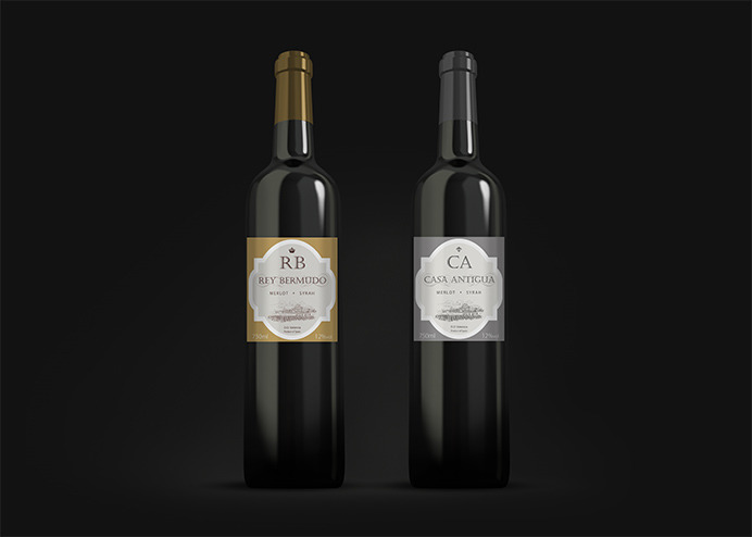 Valencian Red wine label design