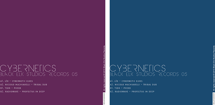 Cybernetics EP album covers in different colors