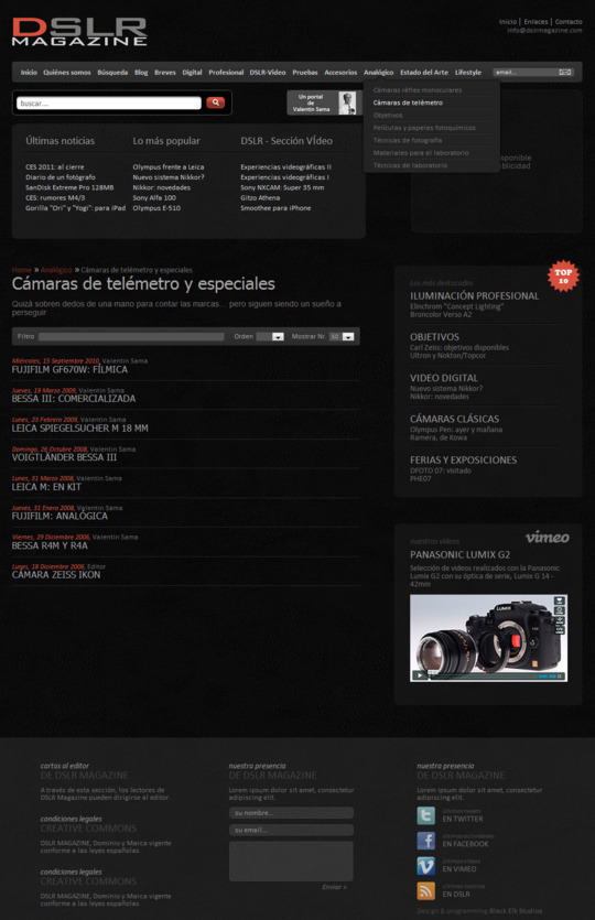 Dslr specialized in photography based on joomla programming