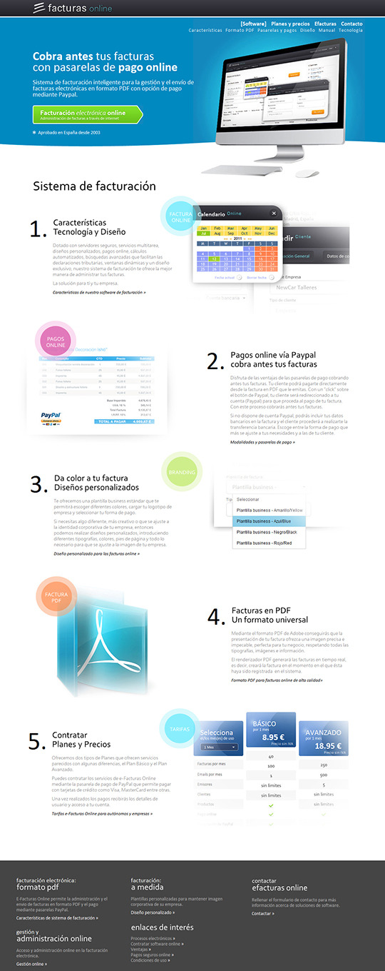Extended model of online invoicing website