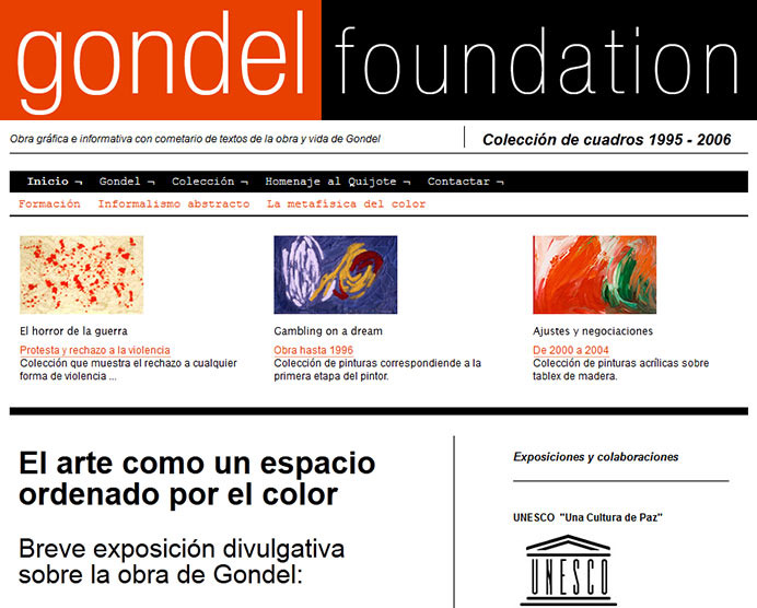 Gondel Foundation website design