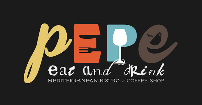 Creative and colorful logo design for a bistro restaurant in Marbella, Malaga