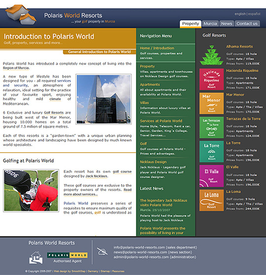 Content-rich real estate website