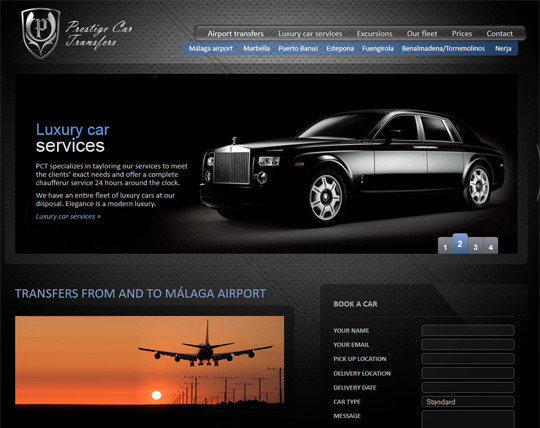 Diseño web, posicionamiento y gestor de contenidos para empresa de transportes basada en Marbella