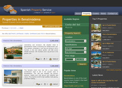Spanish Property Service features our web design and SEO friendly real estate software