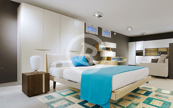 Bedroom at Banni´s showroom in Marbella, Málaga