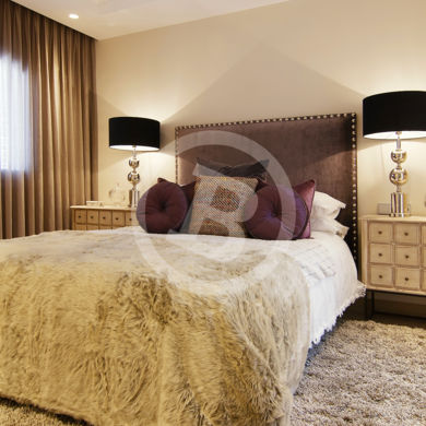 Elegant bedroom real estate picture