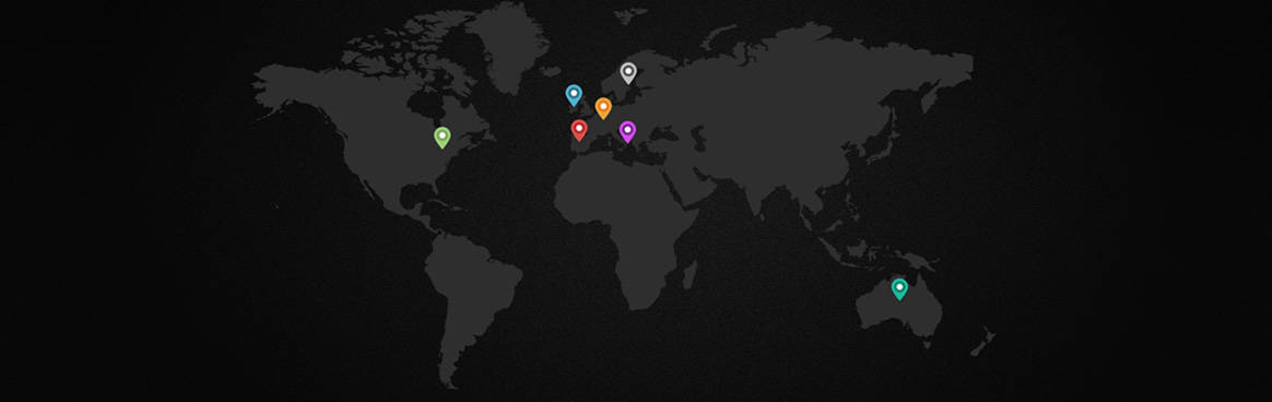 Our web design clients on the map