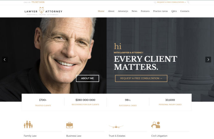 Wordpress website design for lawyers in Marbella