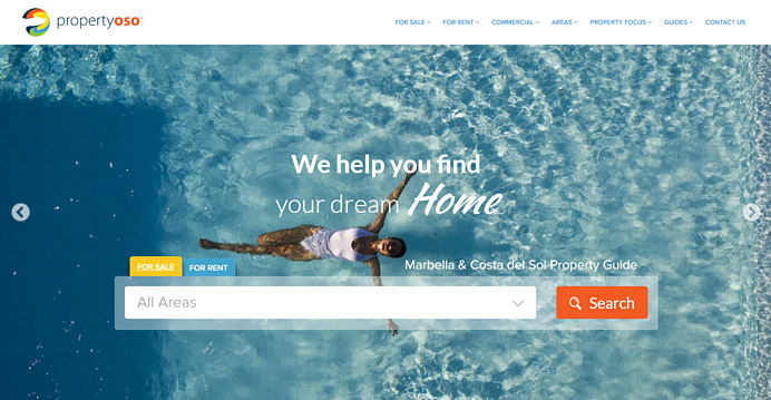 Property OSO website redesign with a new real estate search system