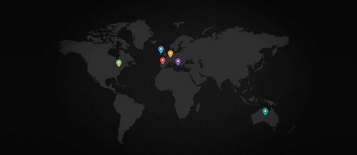 Nuestros clientes de diseño web en el mapa
