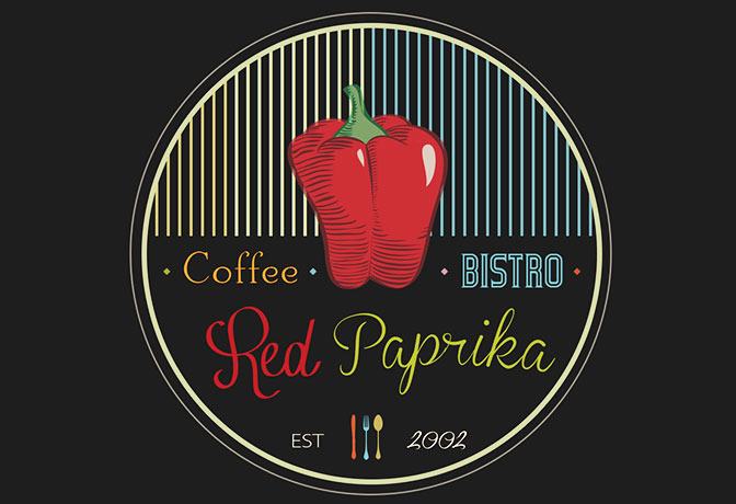 Vintage chalk effect logo design for a bistro in Berlin